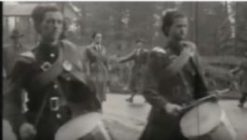 Pat Murphy (Marsh) on the left of photo and Eddie Collins (Blackrock) on the right.Cork Volunteer’s Pipe Band members.